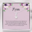 Mom Necklace, Gift For Mom, Mom Cz Necklace On Meaningful Mother day necklace gift for mom