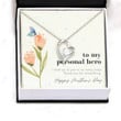 Mom Necklace, Elegant Gift For Mom Your Personal Hero On Mother's Day With Flower And Butterfly Forever Love Necklaces Mother day necklace gift for mom