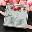Aunt gift from niece, nephew Aunt Necklace, Gift To Aunt Of The Bride, Gift From Niece To Aunt, Aunt Wedding Gift From Bride, Aunt Gifts, Aunt Thank You Gift
