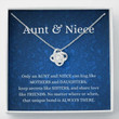 Aunt gift from niece, nephew Aunt Necklace, Niece Necklace, Aunt & Niece Necklace Unique Bond, Aunt Niece, Gift For Aunt Auntie