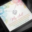 Aunt gift from niece, nephew Aunt Necklace  Best Auntie Ever Necklace Gift  Love Knots , White, Fits