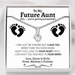Aunt gift from niece, nephew Aunt Necklace, New Aunt Necklace Gift, Soon To Be Aunt, Reveal To Aunt To Be Gift