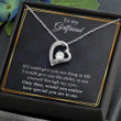Valentine's day gifts for her Girlfriend Necklace, To My Girlfriend Necklace, Gift For Her, Necklace For Girlfriend, Valentine Gift