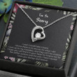 Girlfriend Necklace, Wife Necklace, Sorry Apology Gift, I Wish I Could Take It Back, CZ Heart Necklce