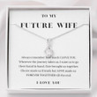 Girlfriend Necklace, Future Wife Necklace, To My Future Wife Necklace, Forever Together, Sentimental Gift For Bride From Groom