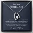 To My Soulmate Necklace Gift I Got Something Right Gift For Girlfriend Future Wife