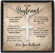 Valentines gift for boyfriend, christmas gift for him Boyfriend Necklace, To My Boyfriend Cross Necklace, Gift For Boyfriend From Girlfriend