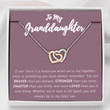 Granddaughter Necklace, To My Granddaughter Necklace, Granddaughter Sweet 16 Gifts Granddaughter Christmas gift