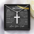 Brother Necklace, Meaningful Gift For Unbiological Brother, Bonus Brother Necklace, Birthday Necklace Gift For Bonus Brother Brother Christmas Gift