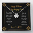 Cousin Necklace, Gift To My Cousin  Gift Necklace Message Card  To My Cousin Happy Birthday Cheer Cousin Christmas Gift