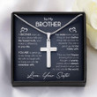 Brother Necklace, Necklace Gift For Brother From Sister, Brother Birthday Graduation Wedding Day Gift Brother Christmas Gift