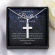 Brother Necklace, Brother Of The Bride Gift From Sister, To Brother Wedding Day Neckalace Gift From Bride Brother Christmas Gift