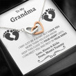 Grandmother Necklace, Grandma Gift From Baby, Gifts For Grandparents From Baby, Soon To Be Grandparents, Expecting Grandparents Grandma mother's day gift, Nana Gigi necklace