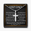 Dad Necklace, Fathers Day Gift For StepDad, Necklace For Step Dad, Stepfather Gift From Stepdaughter And Stepson Christmas gift for dad