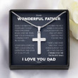 Dad Necklace, Father Necklace Fathers Day Gift, Christian Gift For Dad, Father Daughter Necklace Christmas gift for dad
