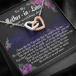 Mother In Law Necklace, To My Mother In Law On My Wedding Day, Mother Of The Groom Gift From Bride, Future Mother In Law Necklace Mother Day Gift for Boyfriend's Mom, Mother In Law