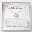 Mother-in-law Necklace, Mother In Law Christmas Gift ' Best Mother In Law ' Christmas Necklace ' Husband's Mother Gift Mother Day Gift for Boyfriend's Mom, Mother In Law