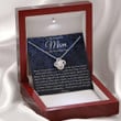 Mom Necklace, To Mom On My Wedding Day Necklace, Mother Of The Bride Gift From Daughter Mother Day Gift for Boyfriend's Mom, Mother In Law