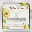 Mother-in-law Necklace, Suegra Gift, Regalo Para Mi Suegra, Spanish Mother-In-Law Necklace Gift From Son-In-Law Mother Day Gift for Boyfriend's Mom, Mother In Law