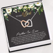 Mother-in-law Necklace, To The Best Mother-in-Law Necklace ' Necklace With Gift Box For Birthday Christmas Mother Day Gift for Boyfriend's Mom, Mother In Law