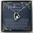Mother-in-law Necklace, To The Best Mother-In-Law Gift Necklace Mother Day Gift for Boyfriend's Mom, Mother In Law