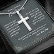 Husband Necklace gift, To Amazing Husband Necklace gift Love Strength Storm Light Cross Necklaces For Men Boys Kids