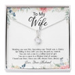 Wife Necklace gift, To My Wife Necklace gift, Husband To Wife Necklace gift, Gift For Wife With Message Card Gift Box