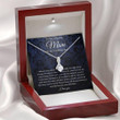 Mom Necklace Gift, To Mom On My Wedding Day Necklace, Gift For Mother Of The Groom From Son
