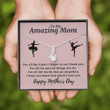 Mom Necklace Gift, Dance Lover Mom Necklace Gift, Ballet Mom Gifts, Gift For Mom, Necklace For Mom