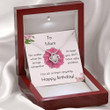 Mom Necklace Gift, Happy Birthday Necklace Gift For Mom  I Love You  Not Ugly!