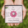 Mom Necklace Gift, Happy Birthday Necklace Gift For Mom  I Love You  Not Ugly!