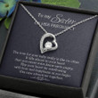 Sister Necklace Gift, To My Sister On Her Pregnancy Necklace, Gift For My Sister, Pregnant Sister Gift, Necklace For Sister