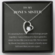 Sister Necklace Gift, To My Bonus Sister Necklace Gift, Sister In Law Wedding Gift, New Sister In Law