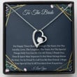 Friend Necklace, To My Best Friend On Your Wedding Day Necklace Gift, To Bride Necklace For Friends Wedding Day