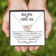 Sister Necklace Gift, Big Brother Little Sister Gift, Little Sister Gift From Big Brother, Sister Birthday