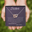 Sister Necklace Gift, Necklace Gift For Sister, Birthday Gift For Best Friend, BFF, Bestie, Soul Sister