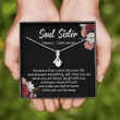 Sister Necklace Gift, Soul Sister Necklace Gift, Gift For Best Friend BFF Unbiological Sister