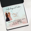 Sister Necklace Gift, Unbiological Sister Necklace Gift, Side By Side, Gift For Best Friend Soul Sister Bridesmaid BFF