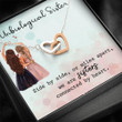 Sister Necklace Gift, Unbiological Sister Necklace Gift, Side By Side, Gift For Best Friend Soul Sister Bridesmaid BFF