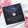 Sister Necklace Gift, Sister Of The Bride Necklace Gift, Sister Wedding Gift From Bride And Groom, Bridal Party