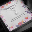 Sister Necklace Gift, Happy Birthday Sister Necklace Gift Gift  Sending All My Love And Wishes Necklace