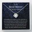 Sister Necklace Gift, To My Soul Sister Necklace Gift, Gift For Best Friend, Bestie, BFF, Thank You Gift For Friend