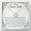 Sister Necklace Gift, Soul Sister Necklace Gift, Gift For Bonus Sister, Sister In Law