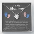 Mom Pregnancy Gift, StepMom Pregnancy Gift, New Mommy Necklace, Gift From Mom To Be Baby Bump, New Mom, First Time Mom Pregnancy