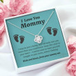 New Mom Pregnancy Necklace Gift, Baby Bump Gift, New Mom, First Time Mom, New Mommy