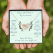 Girlfriend Necklace Gift, Gift To My Girlfriend � Gift Necklace Message Card � Birthday To My Girlfriend