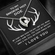 Girlfriend Necklace Gift, Future Wife Necklace Gift, Wife Necklace, To My Smokin? Hot Doe Necklace Gift For Future Wife Fiance Girlfriend Deer