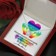 Girlfriend Necklace Gift, LGBT Gift Necklace, Love Is Love, Transgender Pride, Pride Month Gift, Gay Pride, Lesbian Pride, Bisexual Gift
