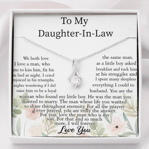 Daughter in law christmas gift, Daughter-In-Law Gift Necklace Wedding Gift Jewelry From Mother-In Law Gift for Bride, Daughter in law Gift