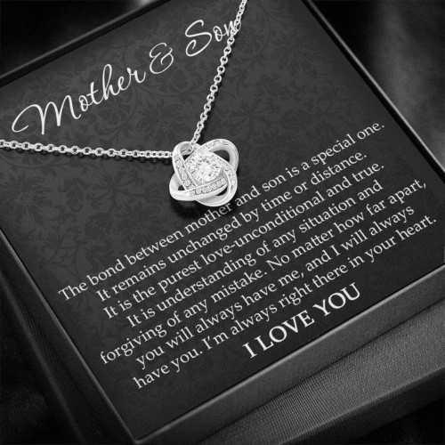 Mom Necklace, Mother & Son Gift, Mom Gift From Son, Gift For Mom From Son, Sentimental Gifts For Mom From Son
